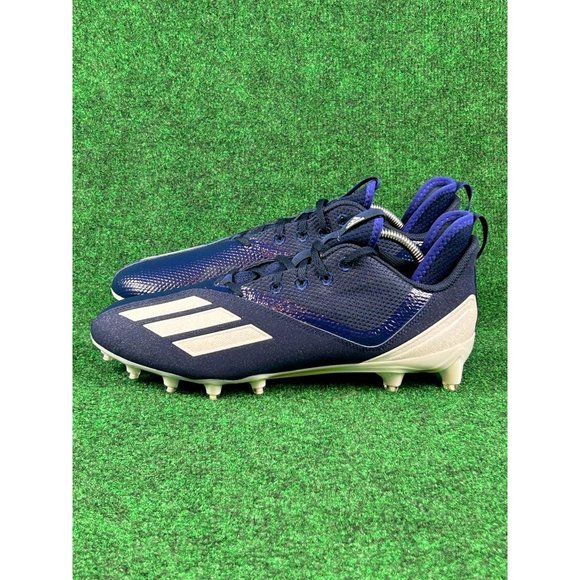 Adidas Adizero Scorch 2 Navy Blue & White Football Cleats‎ Mens Size 11.5 GZ0404 main image 6